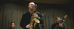 Andy Firth Playing tenor sax 1